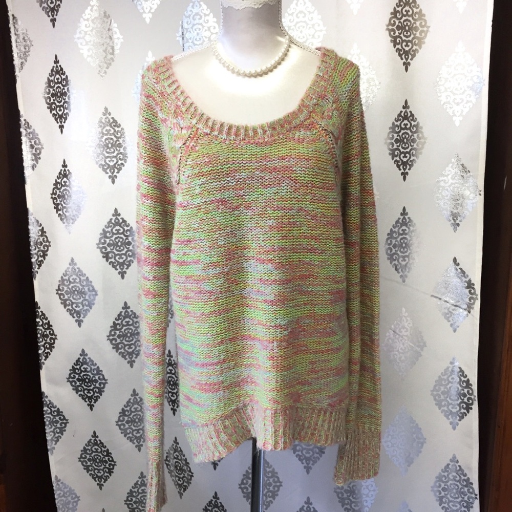 Candies Neon Scoop Neck sweater